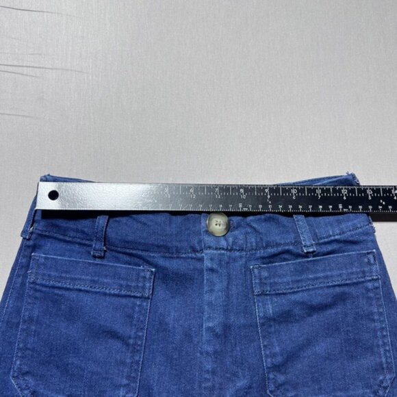 Maeve Anthropologie The Colette Jeans Womens 25P Blue High Rise Wide Leg Cropped - Picture 10 of 15